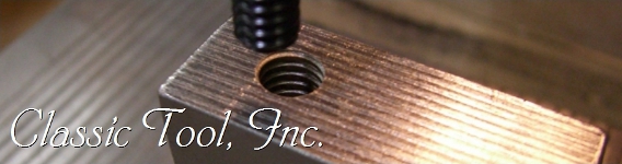 EDM threads in a hardened block work piece